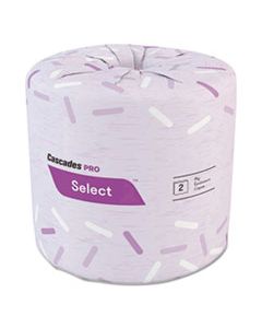 CSDB045 SELECT STANDARD BATH TISSUE, 2-PLY, WHITE, 4.25 X 3.5, 500 SHEETS/ROLL, 96 ROLLS/CARTON