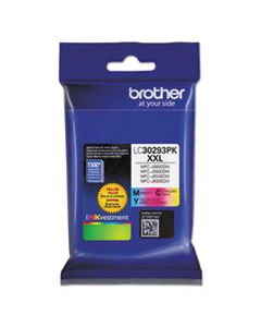 BRTLC30293PK LC30293PK INKVESTMENT SUPER HIGH-YIELD INK, 1500 PAGE-YIELD, CYAN/MAGENTA/YELLOW