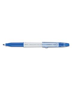 PIL41411 FRIXION COLORS ERASABLE STICK MARKER PEN, 2.5MM, BLUE INK, WHITE BARREL