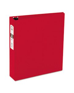 AVE03510 ECONOMY NON-VIEW BINDER WITH ROUND RINGS, 3 RINGS, 2" CAPACITY, 11 X 8.5, RED