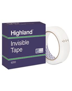 MMM620025921 INVISIBLE PERMANENT MENDING TAPE, 3" CORE, 1" X 72 YDS, CLEAR