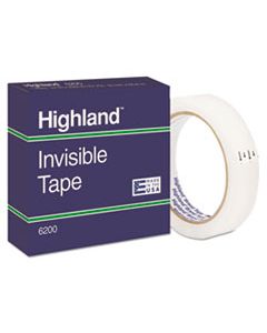 MMM6200342592 INVISIBLE PERMANENT MENDING TAPE, 3" CORE, 0.75" X 72 YDS, CLEAR
