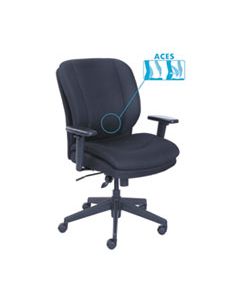 SRJ48967A COSSET ERGONOMIC TASK CHAIR, SUPPORTS UP TO 275 LBS., BLACK SEAT/BLACK BACK, BLACK BASE