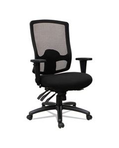 ALEET4117 ALERA ETROS SERIES HIGH-BACK MULTIFUNCTION WITH SEAT SLIDE CHAIR, SUPPORTS UP TO 275 LBS., BLACK SEAT/BLACK BACK, BLACK BASE