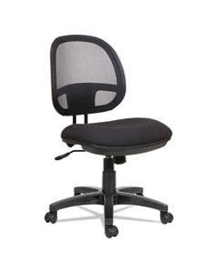 ALEIN4814 ALERA INTERVAL SERIES SWIVEL/TILT MESH CHAIR, SUPPORTS UP TO 275 LBS., BLACK SEAT/BLACK BACK, BLACK BASE