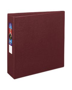 AVE79363 HEAVY-DUTY NON-VIEW BINDER WITH DURAHINGE AND LOCKING ONE TOUCH EZD RINGS, 3 RINGS, 3" CAPACITY, 11 X 8.5, MAROON