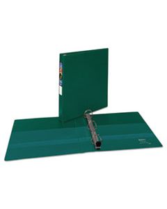 AVE79789 HEAVY-DUTY NON-VIEW BINDER WITH DURAHINGE AND LOCKING ONE TOUCH EZD RINGS, 3 RINGS, 1" CAPACITY, 11 X 8.5, GREEN