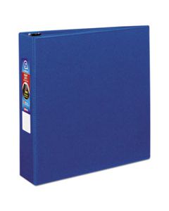 AVE79882 HEAVY-DUTY NON-VIEW BINDER WITH DURAHINGE AND LOCKING ONE TOUCH EZD RINGS, 3 RINGS, 2" CAPACITY, 11 X 8.5, BLUE