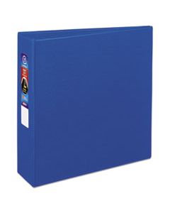AVE79883 HEAVY-DUTY NON-VIEW BINDER WITH DURAHINGE AND LOCKING ONE TOUCH EZD RINGS, 3 RINGS, 3" CAPACITY, 11 X 8.5, BLUE