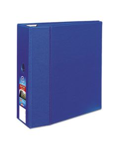 AVE79886 HEAVY-DUTY NON-VIEW BINDER WITH DURAHINGE AND LOCKING ONE TOUCH EZD RINGS, 3 RINGS, 5" CAPACITY, 11 X 8.5, BLUE