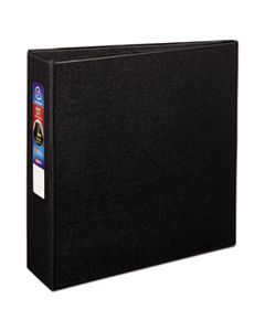 AVE79983 HEAVY-DUTY NON-VIEW BINDER WITH DURAHINGE AND LOCKING ONE TOUCH EZD RINGS, 3 RINGS, 3" CAPACITY, 11 X 8.5, BLACK