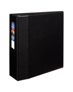 AVE79984 HEAVY-DUTY NON-VIEW BINDER WITH DURAHINGE AND LOCKING ONE TOUCH EZD RINGS, 3 RINGS, 4" CAPACITY, 11 X 8.5, BLACK