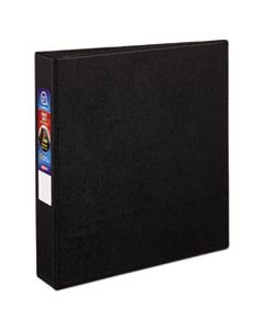AVE79985 HEAVY-DUTY NON-VIEW BINDER WITH DURAHINGE AND LOCKING ONE TOUCH EZD RINGS, 3 RINGS, 1.5" CAPACITY, 11 X 8.5, BLACK