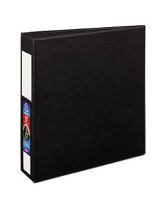 AVE79992 HEAVY-DUTY NON-VIEW BINDER WITH DURAHINGE AND LOCKING ONE TOUCH EZD RINGS, 3 RINGS, 2" CAPACITY, 11 X 8.5, BLACK