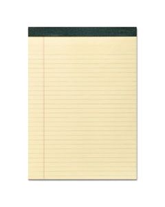 ROA74712 RECYCLED LEGAL PAD, WIDE/LEGAL RULE, 8.5 X 11, CANARY, 40 SHEETS, DOZEN
