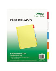 AVE11465 PLASTIC INSERTABLE DIVIDERS, 5-TAB, LETTER