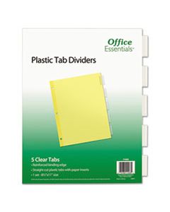 AVE11466 PLASTIC INSERTABLE DIVIDERS, 5-TAB, LETTER