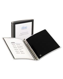 AVE15767 FLEXI-VIEW BINDER WITH ROUND RINGS, 3 RINGS, 0.5" CAPACITY, 11 X 8.5, BLACK