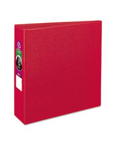 AVE27204 DURABLE NON-VIEW BINDER WITH DURAHINGE AND SLANT RINGS, 3 RINGS, 3" CAPACITY, 11 X 8.5, RED