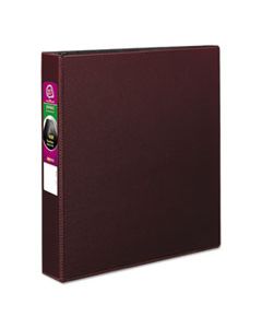 AVE27352 DURABLE NON-VIEW BINDER WITH DURAHINGE AND SLANT RINGS, 3 RINGS, 1.5" CAPACITY, 11 X 8.5, BURGUNDY