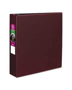 AVE27552 DURABLE NON-VIEW BINDER WITH DURAHINGE AND SLANT RINGS, 3 RINGS, 2" CAPACITY, 11 X 8.5, BURGUNDY