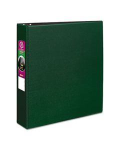 AVE27553 DURABLE NON-VIEW BINDER WITH DURAHINGE AND SLANT RINGS, 3 RINGS, 2" CAPACITY, 11 X 8.5, GREEN
