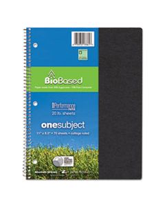 ROA13361 ENVIRONOTES BIOBASED NOTEBOOK, 1 SUBJECT, MEDIUM/COLLEGE RULE, ASSORTED EARTHTONES COVERS, 11 X 8.5, 70 SHEETS