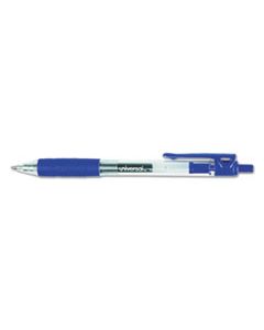 UNV39913 COMFORT GRIP RETRACTABLE GEL PEN, 0.7MM, BLUE INK, TRANSLUCENT BLUE BARREL, DOZEN