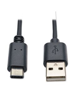 TRPU038006 USB 2.0 CABLE, USB TYPE-A TO USB TYPE-C (USB-C) (M/M), 6 FT.