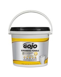 GOJ639802 SCRUBBING TOWELS, HAND CLEANING, WHITE/YELLOW, 170/BUCKET, 2 BUCKETS/CARTON