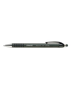 UNV15521 RETRACTABLE BALLPOINT PEN, FINE 0.7MM, BLUE INK/BARREL, DOZEN