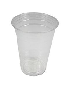 BWKPET16 CLEAR PLASTIC COLD CUPS, 16 OZ, PET, 20 CUPS/SLEEVE, 50 SLEEVES/CARTON