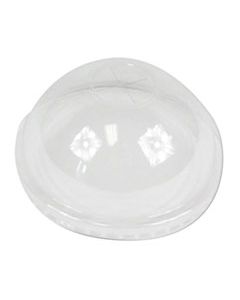 BWKPETDOME PET COLD CUP DOME LIDS, FITS 16 OZ TO 24 OZ PLASTIC CUPS, CLEAR, 1,000/CARTON