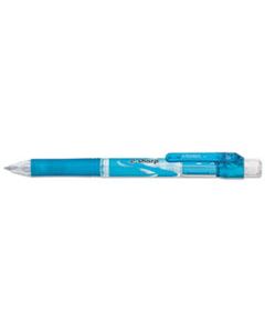 PENAZ125S .E-SHARP MECHANICAL PENCIL, 0.5 MM, HB (#2.5), BLACK LEAD, SKY BLUE BARREL, DOZEN