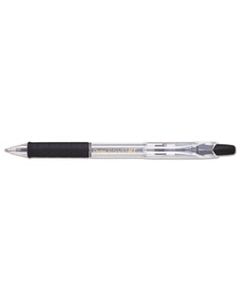 PENBK93A R.S.V.P. RT RETRACTABLE BALLPOINT PEN, 1MM, BLACK INK, CLEAR BARREL, DOZEN