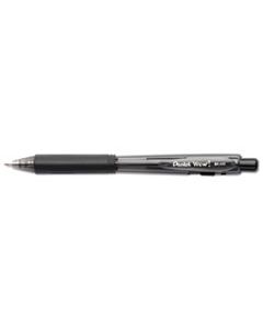 PENBK440A WOW! RETRACTABLE BALLPOINT PEN, MEDIUM 1MM, BLACK INK/BARREL, DOZEN