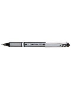 PENBL27A ENERGEL NV STICK GEL PEN, 0.7MM METAL TIP, BLACK INK, GRAY BARREL, DOZEN