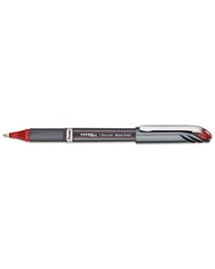 PENBL30B ENERGEL NV STICK GEL PEN, 1MM METAL TIP, RED INK/BARREL, DOZEN