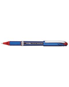 PENBLN25B ENERGEL NV STICK GEL PEN, 0.5MM NEEDLE TIP, RED INK/BARREL, DOZEN