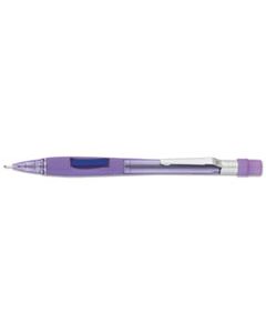 PENPD347TV QUICKER CLICKER MECHANICAL PENCIL, 0.7 MM, HB (#2.5), BLACK LEAD, TRANSPARENT VIOLET BARREL