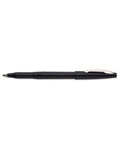 PENR100A ROLLING WRITER STICK ROLLER BALL PEN, MEDIUM 0.8MM, BLACK INK/BARREL, DOZEN