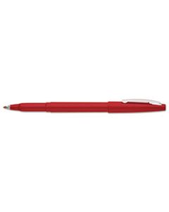 PENR100B ROLLING WRITER STICK ROLLER BALL PEN, MEDIUM 0.8MM, RED INK/BARREL, DOZEN