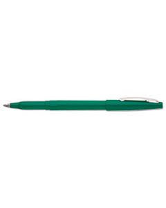 PENR100D ROLLING WRITER STICK ROLLER BALL PEN, MEDIUM 0.8MM, GREEN INK/BARREL, DOZEN