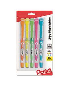 PENSL12BP5M 24/7 HIGHLIGHTERS, CHISEL TIP, ASSORTED COLORS, 5/SET