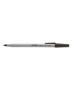 UNV15613 STICK BALLPOINT PEN VALUE PACK, MEDIUM 1MM, BLACK INK, GRAY BARREL, 60/PACK