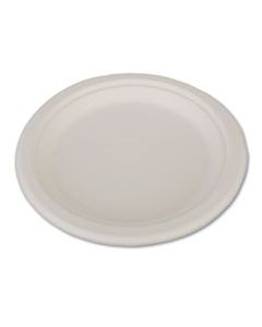 SCH18140 CHAMPWARE HEAVYWEIGHT BAGASSE DINNERWARE, PLATE, 9", WHITE, 500/CARTON