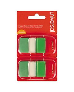 UNV99003 PAGE FLAGS, GREEN, 50 FLAGS/DISPENSER, 2 DISPENSERS/PACK