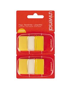 UNV99006 PAGE FLAGS, YELLOW, 50 FLAGS/DISPENSER, 2 DISPENSERS/PACK