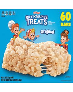 KEB17120 RICE KRISPIES TREATS, ORIGINAL MARSHMALLOW, 0.78OZ PACK, 60 PER CARTON