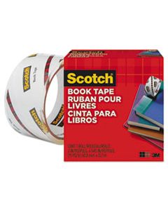MMM8452 BOOK TAPE, 3" CORE, 2" X 15 YDS, CLEAR